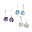 15.00 ct. t.w. Multi-Stone Jewelry Set: Three Pairs of Drop Earrings in Sterling Silver