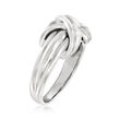 C. 1990 Vintage Tiffany Jewelry 18kt White Gold X Ring