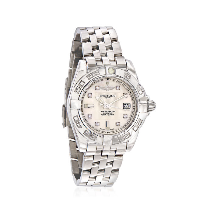 Breitling Galactic Women's 32mm Mother of Pearl Stainless Steel Watch