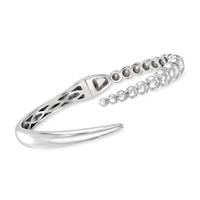 Gabriel Designs Sterling Silver Bead Bypass Cuff Bracelet