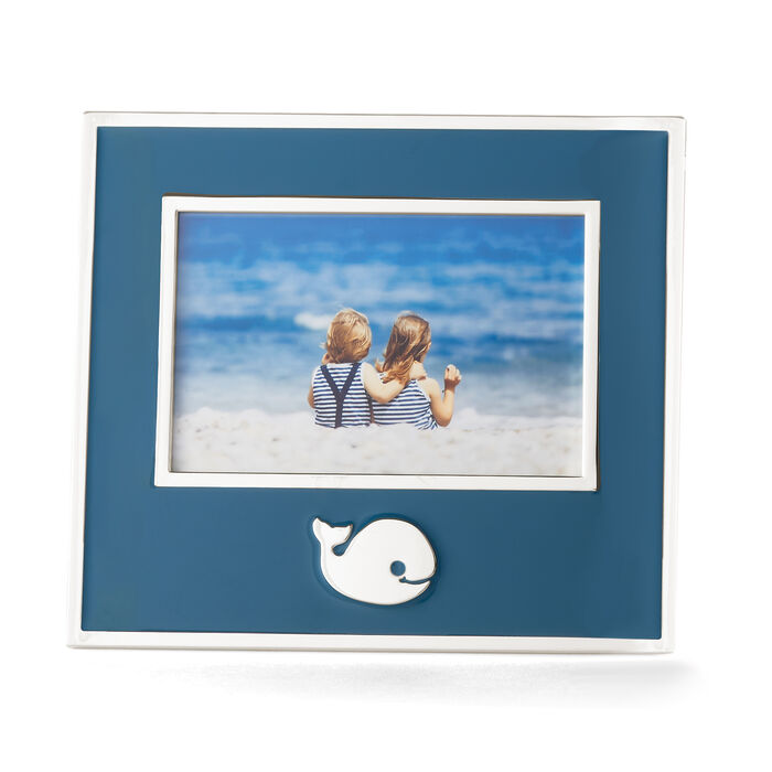 Reed and Barton &quot;Mystic Sea&quot; Blue Whale Picture Frame