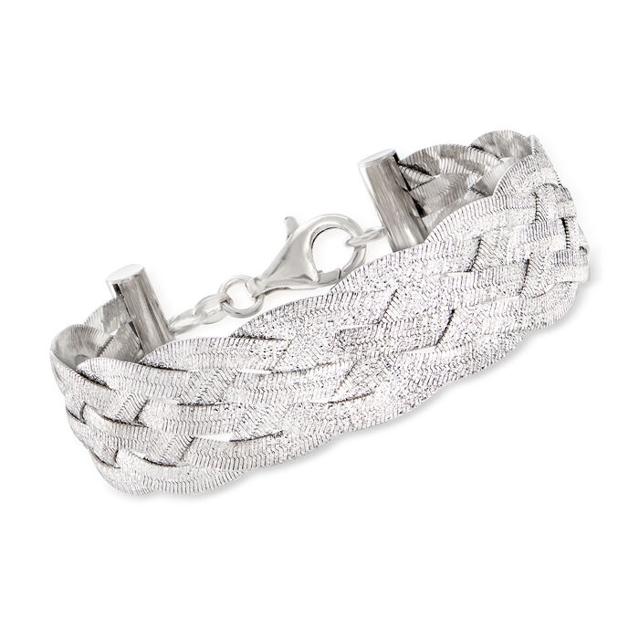 Italian Sterling Silver Braided Bracelet