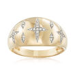 .10 ct. t.w. Diamond Star Ring in 14kt Yellow Gold