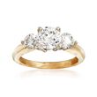 C. 2000 Vintage 2.00 ct. t.w. Diamond Engagement Ring in 14kt Yellow Gold