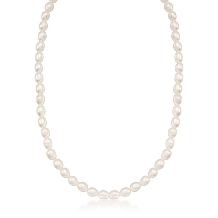 Baby/Children's 4-4.5mm Cultured Pearl Necklace with 14kt Yellow Gold
