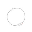 Personalized Birthstone and Name Infinity Anklet in Sterling Silver