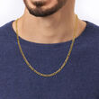 Men's 10kt Yellow Gold Figaro-Link Necklace 24-inch