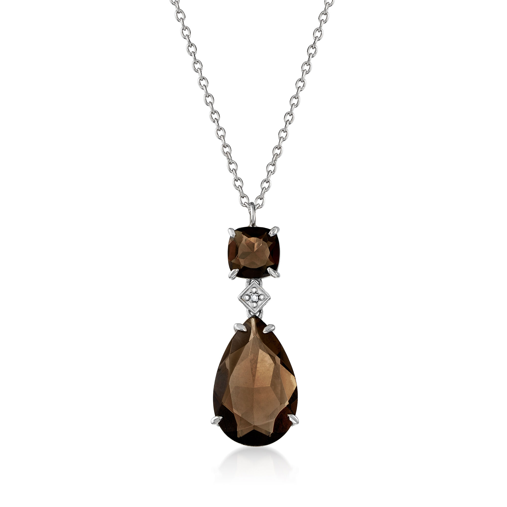 Buy PH Artistic Necklace 925 Sterling Silver Smoky Topaz Gem Stone Handmade  Gift Women D148 at Amazon.in