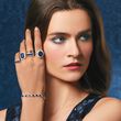 10.00 ct. t.w. Sapphire and .57 ct. t.w. Diamond Bracelet in 14kt White Gold