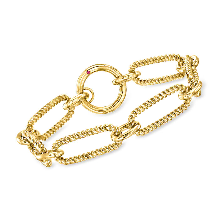 Roberto Coin &quot;Oro Classic&quot; 18kt Yellow Gold Paper Clip Link Bracelet