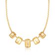 C. 1970 Vintage 73.00 ct. t.w. Citrine Necklace in 14kt Yellow Gold