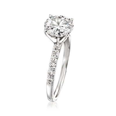 2.30 ct. t.w. Lab-Grown Diamond Engagement Ring in 14kt White Gold