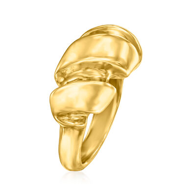 Italian 14kt Yellow Gold Twisted Ring