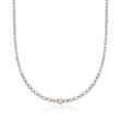 4.00 ct. t.w. Diamond Tennis Necklace in 14kt White Gold