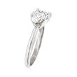1.62 Carat Diamond Solitaire Ring in 14kt White Gold
