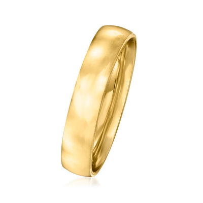 4mm 18kt Gold Over Sterling Ring