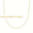 Italian 2.5mm 14kt Yellow Gold Marquise-Link Chain Necklace