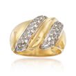C. 1980 Vintage .50 ct. t.w. Diamond Dome Ring in 18kt Yellow Gold
