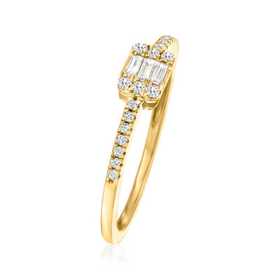 .20 ct. t.w. Diamond Cluster Ring in 10kt Yellow Gold