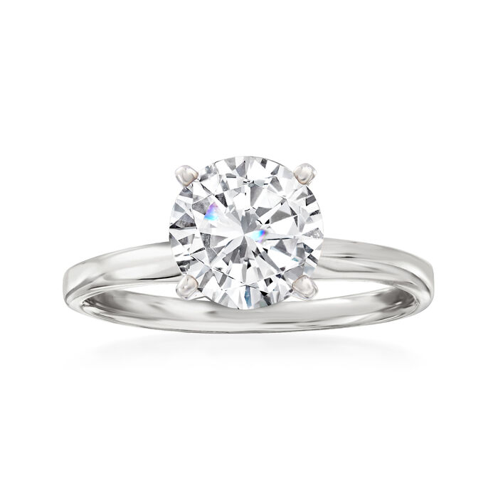 2.00 Carat Diamond Solitaire Ring in 14kt White Gold