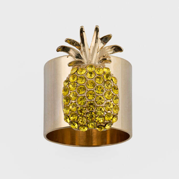 Joanna Buchanan Set of 2 Pineapple Napkin Rings