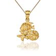 14kt Yellow Gold Sea Life Pendant Necklace