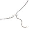 2.4mm Sterling Silver Adjustable Slider Diamond-Cut Crisscross Chain Necklace