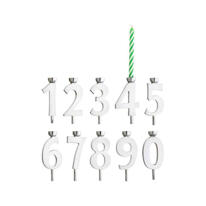 Reed & Barton &quot;Let's Celebrate&quot; Set of Ten Numbered Candle Holders
