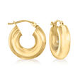 Italian 5mm 14kt Yellow Gold Huggie Hoop Earrings