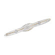 C. 1950 Vintage .15 ct. t.w. Diamond Bar Pin in Platinum and 14kt Yellow Gold