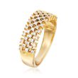 .50 ct. t.w. Diamond Open Checkerboard Ring in 14kt Yellow Gold