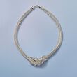 Italian Flex Knot Necklace with Sterling Silver