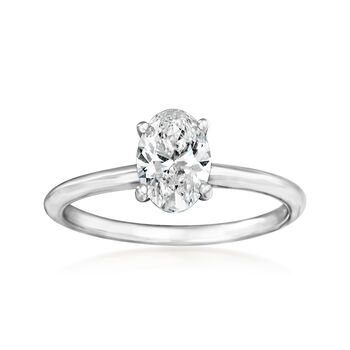 1.01 Carat Certified Diamond Engagement Ring in 14kt White Gold