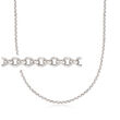 Belle Etoile 2mm Sterling Silver Rolo-Link Necklace