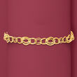 Italian 18kt Yellow Gold Link  Bracelet