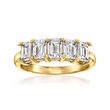 2.00 ct. t.w. Lab-Grown Diamond Five-Stone Ring in 14kt Yellow Gold