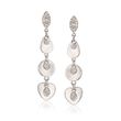 .10 ct. t.w. Diamond Multi-Shaped Drop Earrings in Sterling Silver