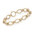 14kt Yellow Gold Knotted Link Bracelet