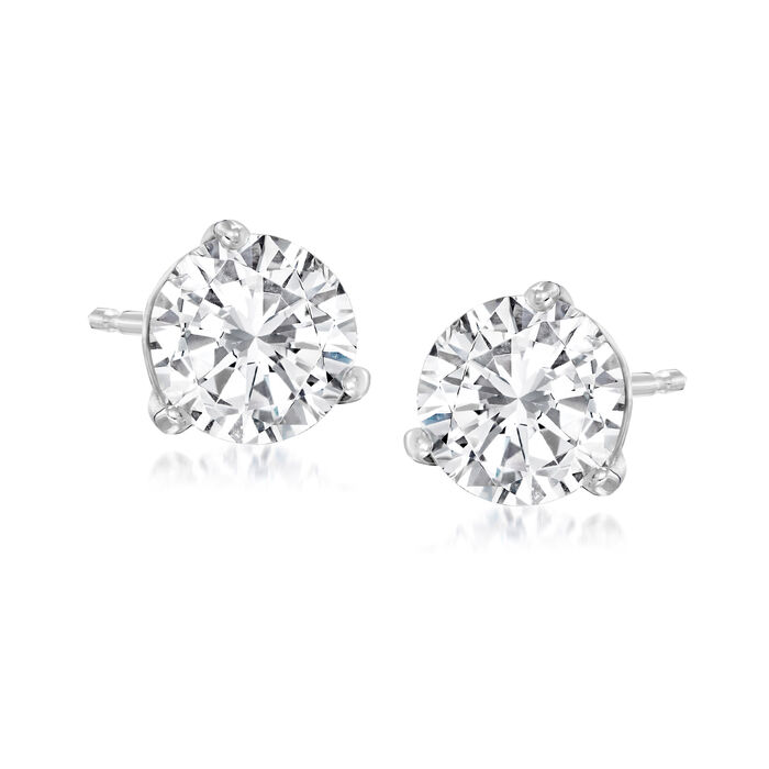 1.50 ct. t.w. Diamond Martini Stud Earrings in Platinum 