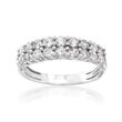 1.00 ct. t.w. Double-Row Diamond Ring in 14kt White Gold