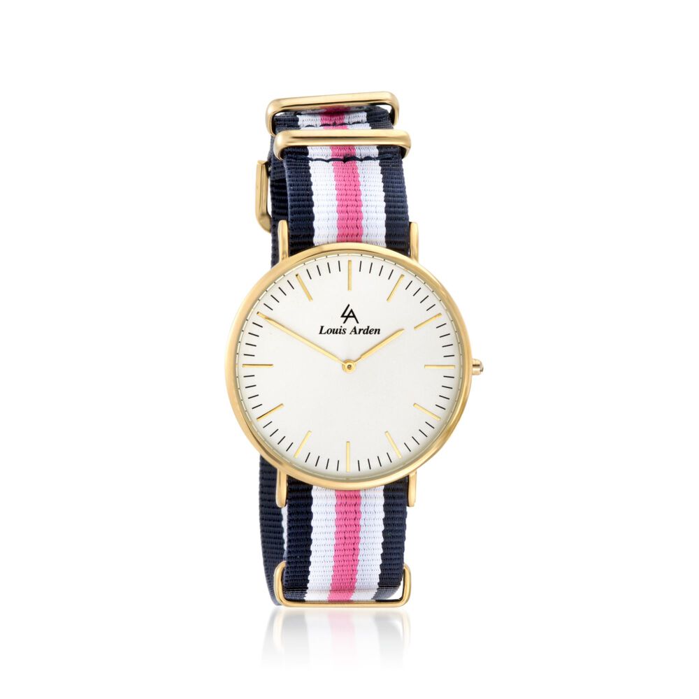 Louis Arden Women&#39;s 41mm Goldtone Watch with Two Interchangeable Straps | Ross-Simons