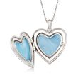 Sterling Silver Mom & Me Jewelry Set: Two &quot;I Love You&quot; Heart Locket Necklaces