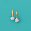 .75 ct. t.w. Diamond Drop Earrings in 14kt Yellow Gold