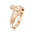 14kt Yellow Gold Claddagh Ring