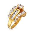 C. 1980 Vintage 2.15 ct. t.w. Diamond Ring in 14kt Yellow Gold