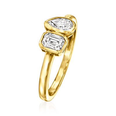 .75 ct. t.w. Diamond Toi et Moi Ring in 14kt Yellow Gold