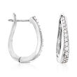 .50 ct. t.w. Diamond Hoop Earrings in Sterling Silver