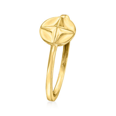 14kt Yellow Gold Star Ring