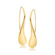 Italian 14kt Yellow Gold Teardrop Earrings