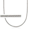 3mm Sterling Silver Modified Wheat-Chain Necklace